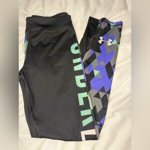 UNDER ARMOUR Black, Purple, Mint Green Leggings